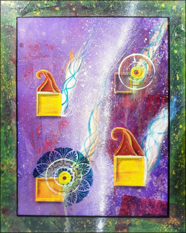 Peinture intitulée "#167 "Sens Nomun"" par Gwoo Milord, Œuvre d'art originale, Acrylique