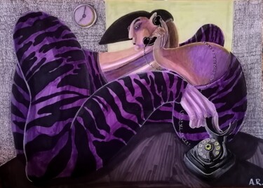 图画 标题为“End of comm” 由Anna Reshetnikova, 原创艺术品, 标记
