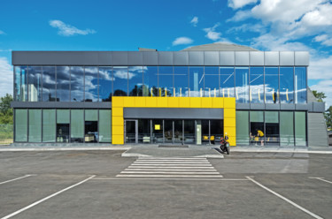 Photographie intitulée "New building made o…" par Art$Art, Œuvre d'art originale, Photographie numérique