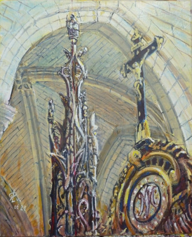 Peinture intitulée "Jésus, Marie et la…" par Philippe Lasselin, Œuvre d'art originale, Acrylique