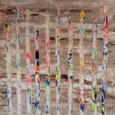 Peinture intitulée "Libération" par Delphine Dessein, Œuvre d'art originale, Acrylique Monté sur Châssis en bois