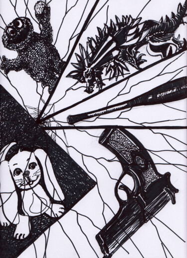 Servus Hellhuaber 10 图画 标题为“Servus Hellhuaber 10” 由Karin Sternberg, 原创艺术品, 标记