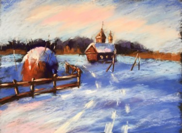 JANUARY MORNING 图画 标题为“JANUARY MORNING” 由Ksenia Lutsenko, 原创艺术品, 粉彩