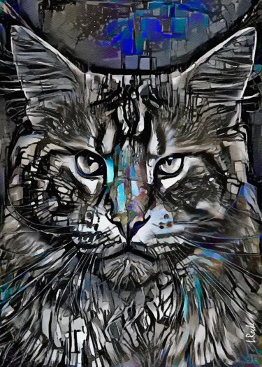 Merkan, cat - Mix media on panel -70x50 cm - Unique