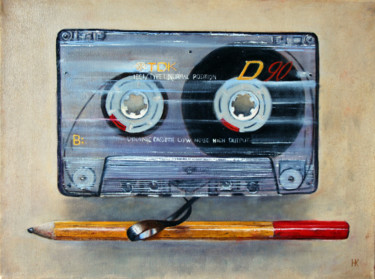 Painting titled "Rewind" by Nataliia Kartseva (Nk), Original Artwork, Oil