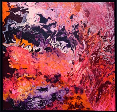 Malerei mit dem Titel "BLOSSOM FRENZY" von Sigrid Koerner, Original-Kunstwerk, Öl