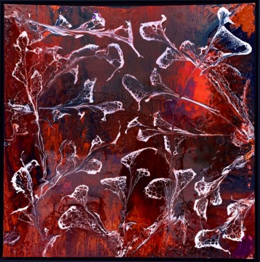 Malerei mit dem Titel "WHITE FLOWERS" von Sigrid Koerner, Original-Kunstwerk, Acryl