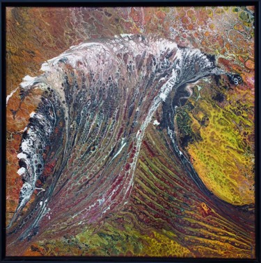 Malerei mit dem Titel "COLLISION" von Sigrid Koerner, Original-Kunstwerk, Acryl