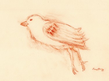 Dead Bird by my Stairwell III Vulnerability and Death in Smr 图画 标题为“Dead Bird by my Sta…” 由Janel Bragg, 原创艺术品, 铅笔