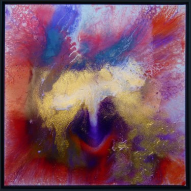 Malerei mit dem Titel "GOLDEN WINGS" von Sigrid Koerner, Original-Kunstwerk, Acryl