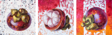 绘画 标题为“Triptych "Mangostee…” 由Maria Meltsaeva, 原创艺术品, 油