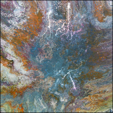 Malerei mit dem Titel "COLOR FRENZY II" von Sigrid Koerner, Original-Kunstwerk, Acryl