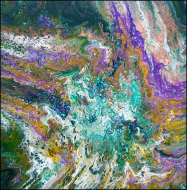 Malerei mit dem Titel "COLOR FRENZY III" von Sigrid Koerner, Original-Kunstwerk, Acryl