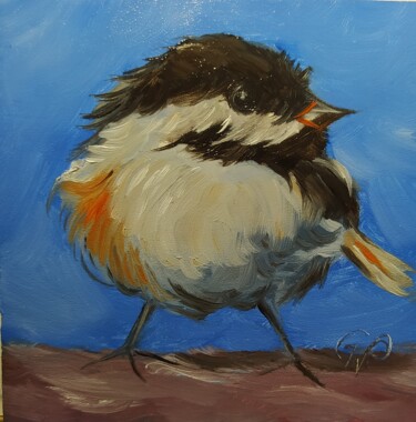 Peinture intitulée "Lustiger kleiner Pf…" par Karl-Werner Gerstner, Œuvre d'art originale, Huile