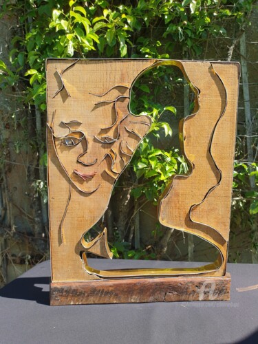 Sculpture intitulée "Little prière II" par Étienne Dupé, Œuvre d'art originale, Aluminium
