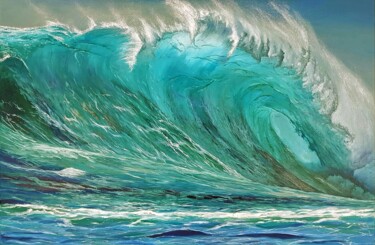 "Prefect wave" başlıklı Tablo Mantas Naulickas tarafından, Orijinal sanat, Petrol