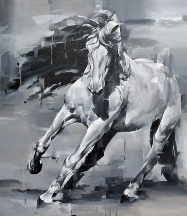 Painting titled "UNSTOPPABLE" by Arindam Biswas, Original Artwork, Acrylic