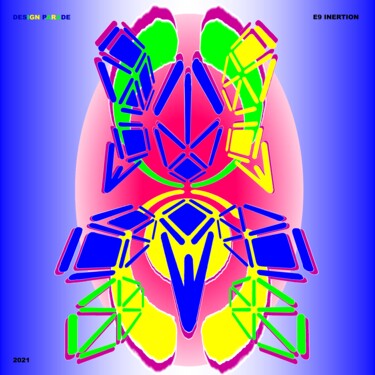 Arts numériques intitulée "DESIGN PARADE 2021" par Etienne Frouin (E9 Inertion), Œuvre d'art originale, Travail numérique 2D