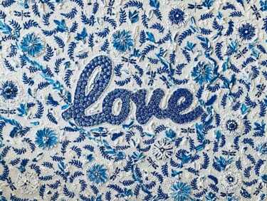 绘画 标题为“Love (Blue)” 由Ayda Alp, 原创艺术品, 丙烯