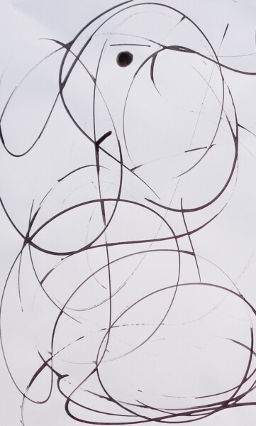 l'œuf ou la poule l'œuf et la poule Painting titled "l'œuf ou la poule l…" by Francisco Mendes, Original Artwork, Ink