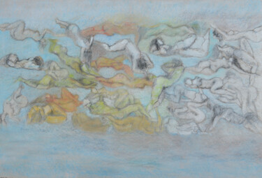Drawing titled "WATER" by Anna Langowski, Original Artwork, Pastel