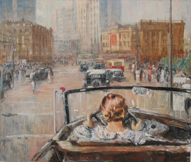 Новая Москва Pittura intitolato "Новая Москва" da Alexander Bezrodnykh, Opera d'arte originale, Olio