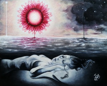 제목이 "La résilience"인 미술작품 Sarah Del Ben로, 원작, 아크릴 판지에 장착됨