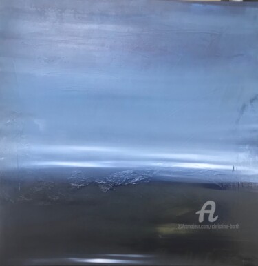 Douce quietude Painting titled "Douce quietude" by Christine Barth Mroz, Original Artwork, Acrylic Mounted on Wood Stretcher frame