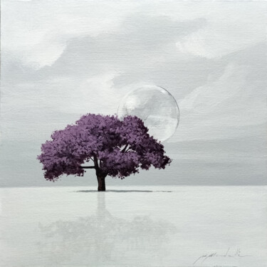 Painting titled "Riflessi d'inverno" by Gio Mondelli, Original Artwork, Acrylic