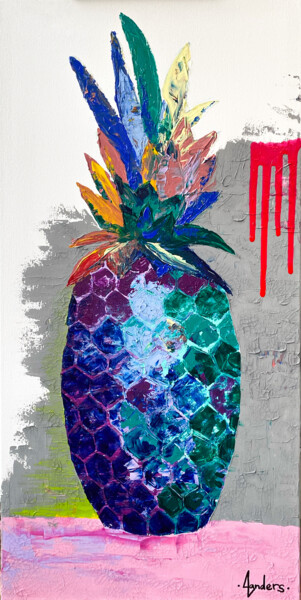 Картина под названием "«SHE» acrylic art f…" - Alina Landers, Подлинное произведение искусства, Акрил Установлен на Деревянн…