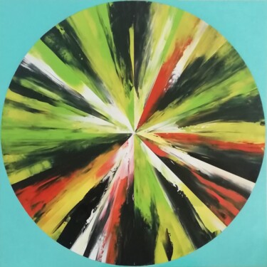 Painting titled "Mercury 2" by Francisco Santos, Original Artwork, Acrylic