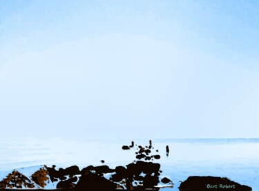 Digital Arts titled "The calm sea" by Roberto Bartoccini, Original Artwork, Digital Painting