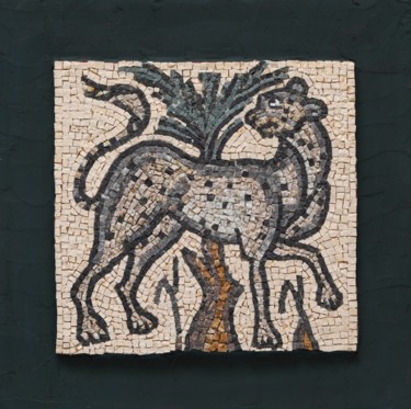 雕塑 标题为“Mosaic artwork "Leo…” 由Tatiana Fololeeva, 原创艺术品, 镶嵌
