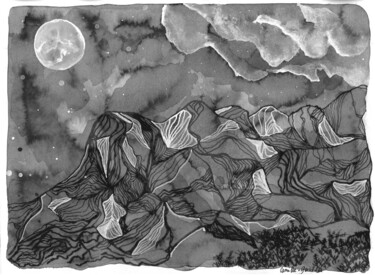 图画 标题为“Sainte Victoire dan…” 由Camille Geraldes, 原创艺术品, 丙烯