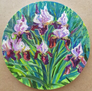 Wall decor. Original art oil flowers painting on canvas. Pintura intitulada "Wall decor. Origina…" por Maria Iakovleva, Obras de arte originais, Óleo