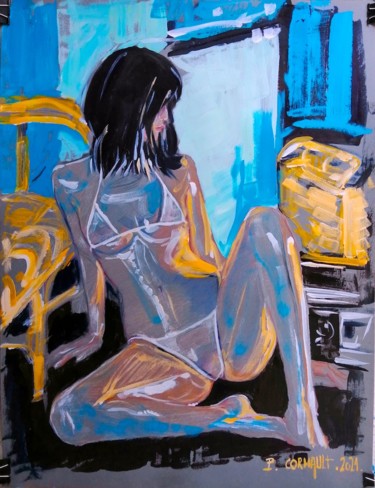 Peinture intitulée "Thai hotgirl" par Philippe Cormault, Œuvre d'art originale, Acrylique