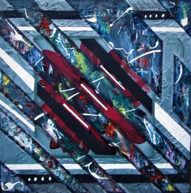 Peinture intitulée "Étude 10A" par Claude Gascon, Œuvre d'art originale, Acrylique Monté sur Châssis en bois