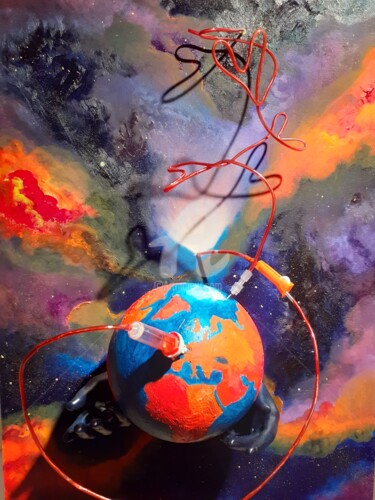 绘画 标题为“Love earth” 由Nicolas Péché, 原创艺术品, 油