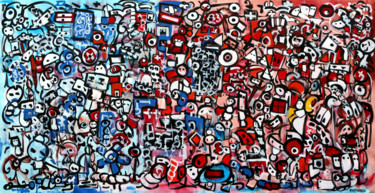 Pittura intitolato "Loosing blue" da Riccardo Vitiello, Opera d'arte originale, Acrilico