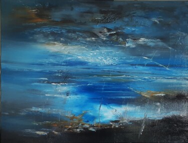 Peinture intitulée "Evasion  Marine 060…" par Fabienne Letondeur, Œuvre d'art originale, Huile