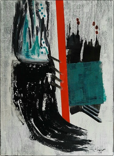 Pittura intitolato "Inclusioni sensoria…" da Giovanni Primo Greco, Opera d'arte originale, Smalto