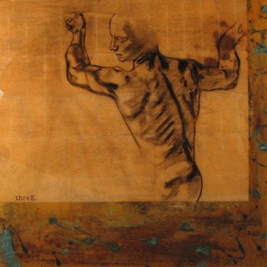 Collages titled "Three" by Danny Hughes, Original Artwork