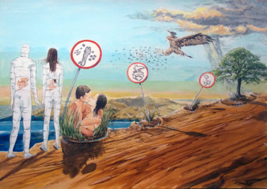 绘画 标题为“SIGNS OF THE POSSIB…” 由Lazaro Hurtado, 原创艺术品, 丙烯