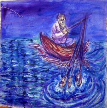 Del mar Pintura titulada "Del mar" por Edna Cantoral Acosta, Obra de arte original