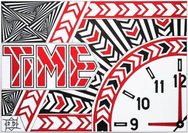 图画 标题为“Time” 由Раиль Давлетшин, 原创艺术品, 中性笔