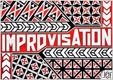图画 标题为“Improvisation 2” 由Раиль Давлетшин, 原创艺术品, 中性笔