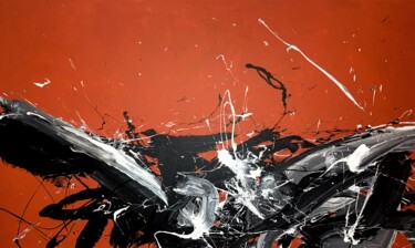 「Black 56c」というタイトルの絵画 Rosi Roysによって, オリジナルのアートワーク, アクリル