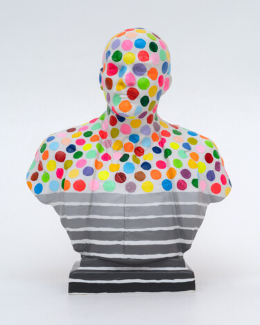 Oleksandr Balbyshev "Half Striped Lenin" Sculptuur getiteld "Oleksandr Balbyshev…" door Oleksandr Balbyshev, Origineel Kunstwerk, Keramiek