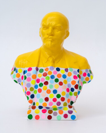 Oleksandr Balbyshev "Half Yellow Lenin" Sculptuur getiteld "Oleksandr Balbyshev…" door Oleksandr Balbyshev, Origineel Kunstwerk, Keramiek