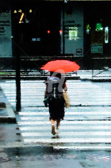 Photography titled "LE PARAPLUIE ROUGE" by Jean-Marc Philippe (Jimpy), Original Artwork, Digital Photography